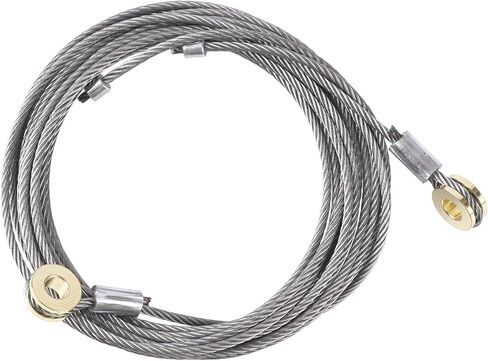 Garage Door Cable Replacement Kit Enclosed Trailer Wire Parts Roll Up Door Cable (Pair) 110" with 5/16" Eye in Kuwait