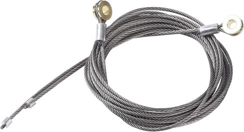 Garage Door Cable Replacement Kit Enclosed Trailer Wire Parts Roll Up Door Cable (Pair) 110" with 5/16" Eye in Kuwait