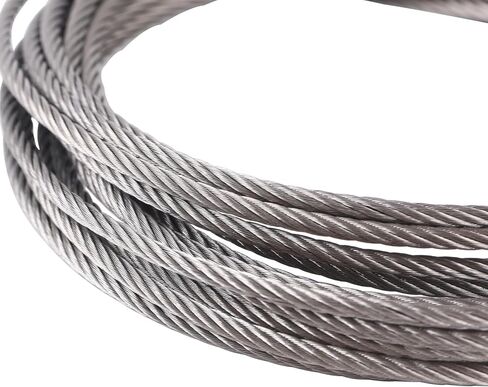 Garage Door Cable Replacement Kit Enclosed Trailer Wire Parts Roll Up Door Cable (Pair) 110" with 5/16" Eye in Kuwait