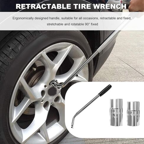 KVAEY Car Jack Kit, 2 Ton (4409 lbs) Scissor Jack Portable Tire Changing Tool with Lug Wrench, Heavy Duty Scissor Lift Jacks Universal Emergency Kit for Sedan SUV MPV, Car Accessories in Saudi Arabia