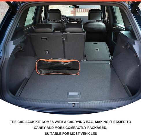 KVAEY Car Jack Kit, 2 Ton (4409 lbs) Scissor Jack Portable Tire Changing Tool with Lug Wrench, Heavy Duty Scissor Lift Jacks Universal Emergency Kit for Sedan SUV MPV, Car Accessories in Saudi Arabia