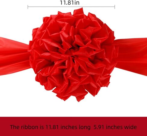 Grand Opening Ribbon Cutting Kit – 2 Embossed Gold Scissors, 2 Red Satin Ribbons, 1 Flower Ball, 2 White Gloves & 2 Blade Sheaths – Stainless Steel, Reusable for Inauguration, Store Launch & Gift in Saudi Arabia