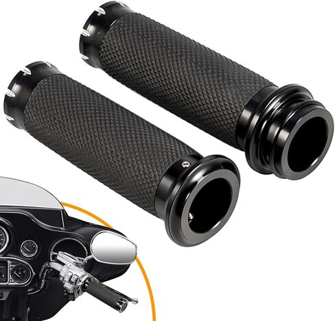 PBYMT 1 Inch Electronic Throttle Handlebar Grips Fit for Harley Davidson Touring Road King Street Glide Softail 2008-2024 in Kuwait