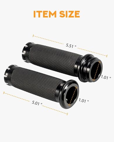 PBYMT 1 Inch Electronic Throttle Handlebar Grips Fit for Harley Davidson Touring Road King Street Glide Softail 2008-2024 in Kuwait
