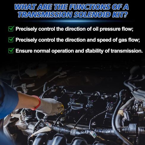 7 قطع 5R110W ملف لولبي ناقل الحركة يناسب Ford 2004-2006 F-350 Super Duty 6.0L التحكم في ناقل الحركة ومجموعة الملف اللولبي الحاكم استبدال OE 3C3Z-7J136AA 3C3Z-7G383AB 3C3Z-7J136AB in Kuwait