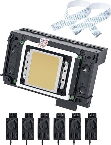 XP600 Printhead Replacement, Print Head for Epson XP600 XP601 XP510 UV & DTF Printer, 6 Color High-Precision Inkjet Easy Install, with 2pcs 29Pin Flexible Flat Cable 60CM, 6pcs Ink Damper 4mm*3mm Tube in Saudi Arabia