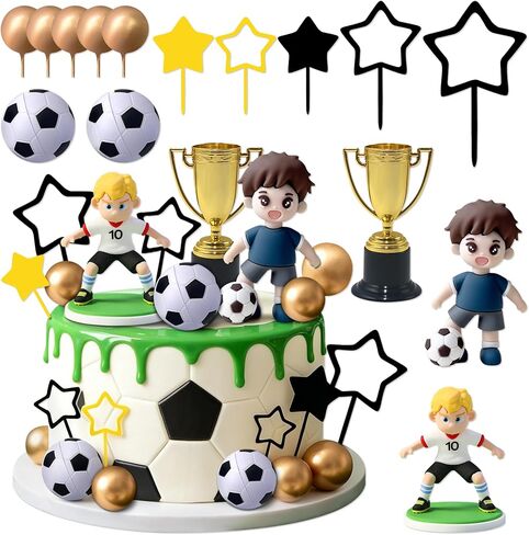 Soccer Cake Topper Soccer Birthday Party Decorations Soccer Party Decorations in Saudi Arabia