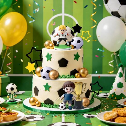 Soccer Cake Topper Soccer Birthday Party Decorations Soccer Party Decorations in Saudi Arabia