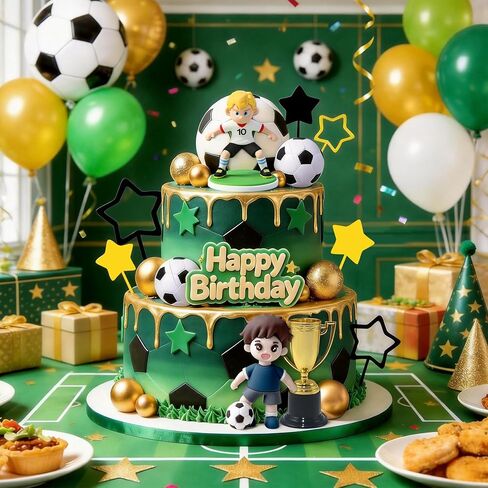 Soccer Cake Topper Soccer Birthday Party Decorations Soccer Party Decorations in Saudi Arabia