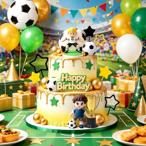 Soccer Cake Topper Soccer Birthday Party Decorations Soccer Party Decorations in Saudi Arabia