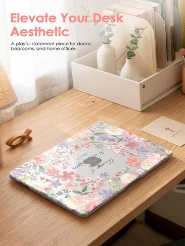 iCasso for M5 MacBook Air 13 inch Case 2026 2025-2022,M4 M3 M2 Model A3449 A3240 A3113 A2681, Floral Christian Hard Shell Case for Mac Air 13.6"+Keyboard Cover + Screen Protector, Positive Quotes in Kuwait
