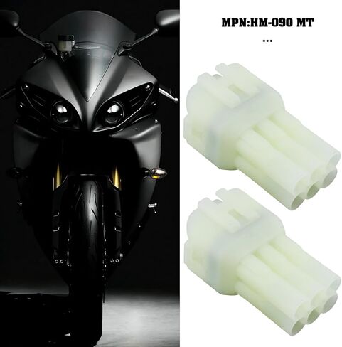 2 Set 6-Way Waterproof Electrical Connector Plug HM 090 MT Compatible with Suzuki Compatible with Yamaha in Kuwait