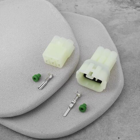 2 Set 6-Way Waterproof Electrical Connector Plug HM 090 MT Compatible with Suzuki Compatible with Yamaha in Kuwait