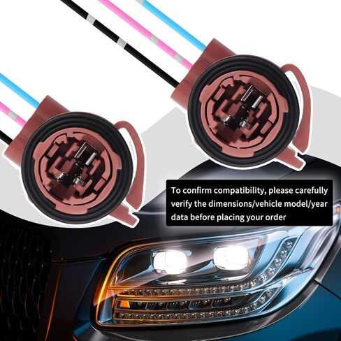 2PCS 3157 Bulb Socket,OEM#15306147,LS92 Turn Signal Socket Compatible with Chevrolet & GMC,Tail Light Sockets/Brake Light Sockets for 4157,3155,3357 Lights Bulbs Replacement in Saudi Arabia