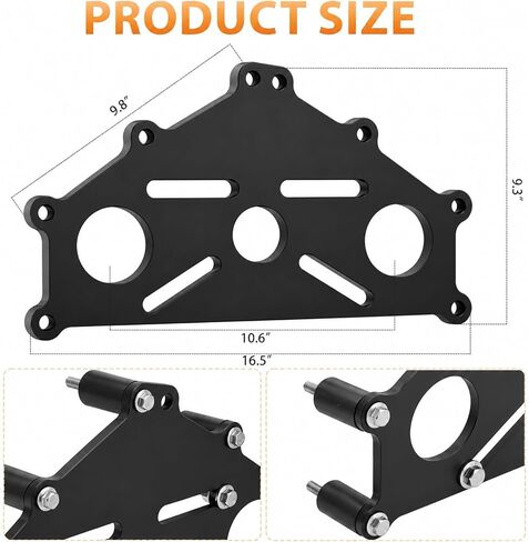 Engine Stand Adapter Plate, Compatible with Chevy LS LT Duramax Engines-Heavy-Duty Mounting Bracket for Professional Mechanics & DIY Enthusiasts in Garage Workshops in Saudi Arabia