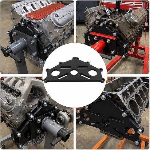 Engine Stand Adapter Plate, Compatible with Chevy LS LT Duramax Engines-Heavy-Duty Mounting Bracket for Professional Mechanics & DIY Enthusiasts in Garage Workshops in Saudi Arabia