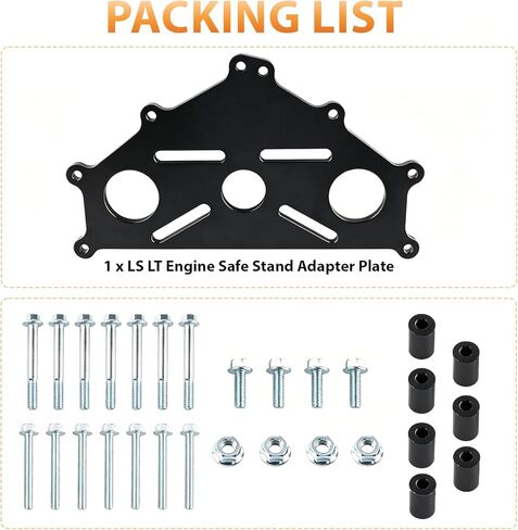 Engine Stand Adapter Plate, Compatible with Chevy LS LT Duramax Engines-Heavy-Duty Mounting Bracket for Professional Mechanics & DIY Enthusiasts in Garage Workshops in Saudi Arabia