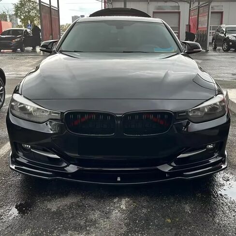 مقسم الشفاه الأمامي متوافق مع 2012 2013 2014 2015 2016 2017 2018 BMW F30 F31 Base 328i 320i 328d 330e 330i 340i ملحقات سبويلر ممتص الصدمات باللون الأسود اللامع in Kuwait