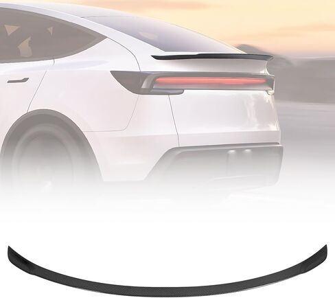 Rear Spoiler Wing Trunk Lip fit for Tesla Model Y Juniper 2025 2026,Exterior Accessories Sporty Decoration Trim,Rear Body Part Molding Cover (Glossy Black) in Saudi Arabia