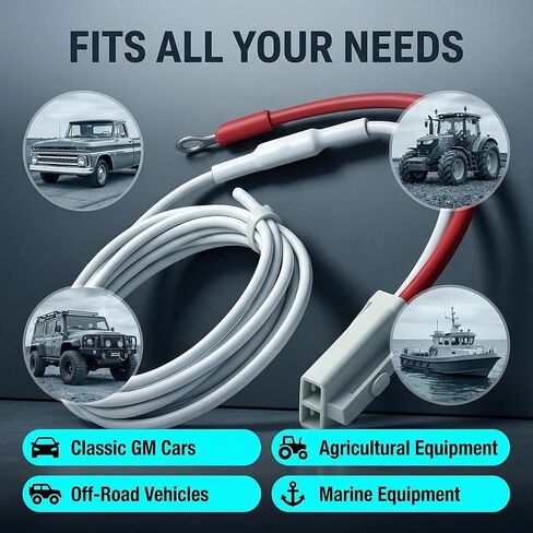10SI 12SI Alternator Charge Wire Plug with Diode, Fit for Delco Remy Series Alternators, Low RPM Charging Harness for GM Classic Car Chevy C10 Tractor Off-Road Marine Equipment in Saudi Arabia
