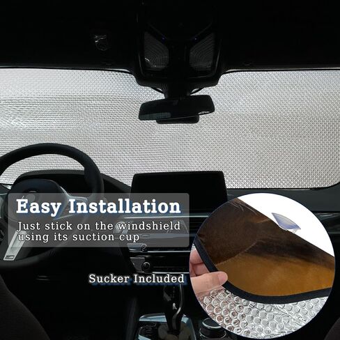 Windshield Sun Shade Car Sunshade Foldable Lion Yellow Golden Sunshades Keep Car Interior Cool for Cars & Truck Sblocks UV Rays 55"*27.5" in Kuwait