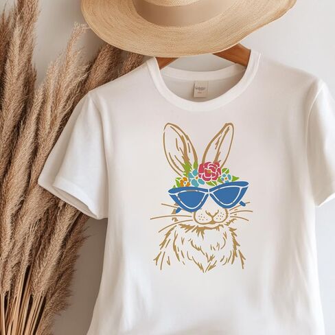 MAYJOYDIY 4Pcs Rabbit Rooster Pig Sunglasses Stencils 11.7×8.3inch Reusable Hiphop Chicken Stencil for Painting Bunny Templates with Paint Brush for Window Wood Wall Home Gift Decoration in Kuwait