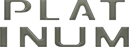 Platinum Tailgate Letter Inserts - Compatible with 2021-2023 Ford F-150 in Saudi Arabia