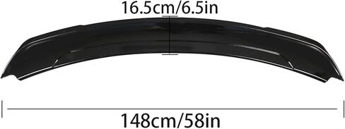 Rear Trunk Spoiler Wing Glossy Black Replacement for 2015-2020 Mustang GT Style in Kuwait