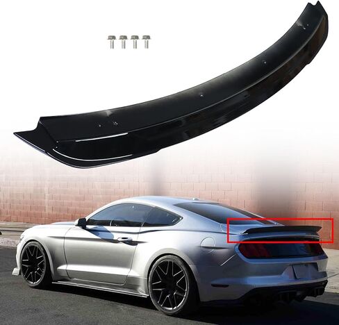Rear Trunk Spoiler Wing Glossy Black Replacement for 2015-2020 Mustang GT Style in Kuwait