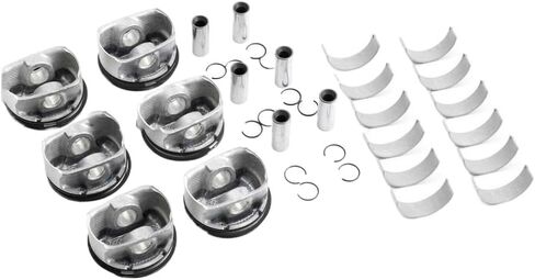 Pistons Rings Connecting Con Rod Bearings Set N52B30 Engine Overhaul Rebuild Kit Compatible With E87 E90 E92 E60 130i 330i 530i in Saudi Arabia