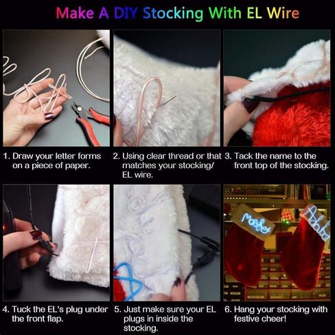 ABALDI EL Wire Neon Light Portable Battery Powered Electroluminescence Wire Pack for Xmas Party Decoration(5m/16ft,Green) in Saudi Arabia