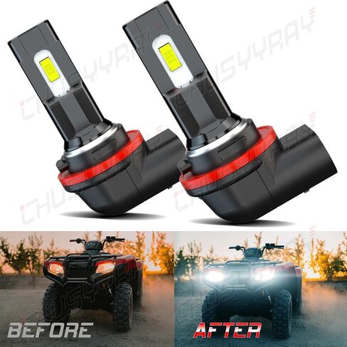 CHUSYYRAY Light Bulbs Compatible with Honda Rancher Rubicon Fourtrax Foreman TRX420 TRX500 Driving LIght 34901-HR3-A21, 12V 40W 6000K White, IP67 Waterproof for Off Road, Pack of 2 in Saudi Arabia