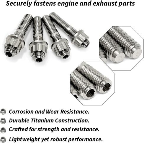 Gasket Seal Installer Tool and Titanium Stud Bolt & Gaskets Kit For Sportster 883 1200 Street Glide, Dyna Wide Fat Bob, Softai CVO Road King Road Glide Fat Boy #65325-83A 65324-83B in Kuwait