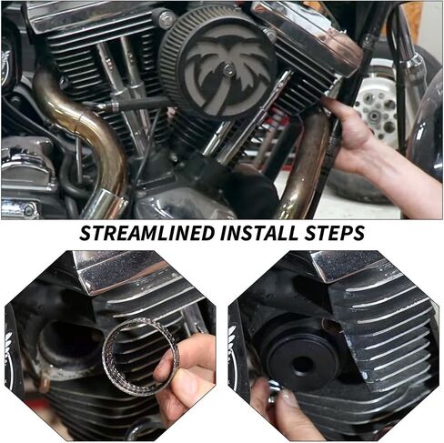 Gasket Seal Installer Tool and Titanium Stud Bolt & Gaskets Kit For Sportster 883 1200 Street Glide, Dyna Wide Fat Bob, Softai CVO Road King Road Glide Fat Boy #65325-83A 65324-83B in Kuwait