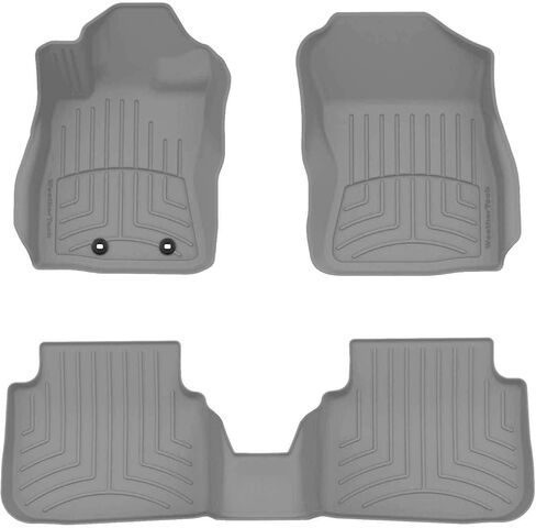 WeatherTech FloorLiner HP Custom Fit Floor Mats for Subaru Impreza, Crosstrek 1st & 2nd Row (441814-1-2IM), Black in Kuwait