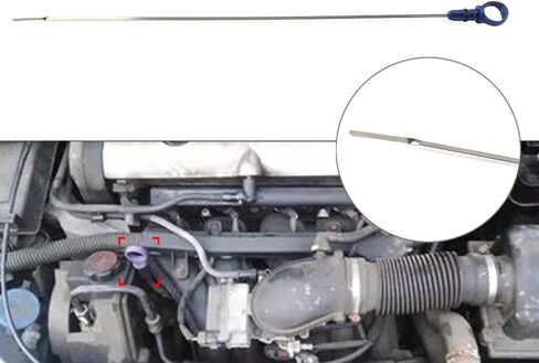 Engine Oil Level Stick Compatible With Peugeot For Partner For 206 306 307 406 607 Car Engine Oil Dipstick Replacement OEM: 117461 in Kuwait