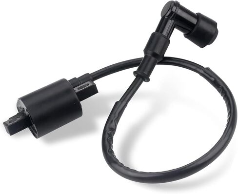 Ignition Coil, High Performance Motorcycle ATV Dirt Bike Ignition Coil, Spark Plug Wire Ignitor Line Kit, Compatible with 50cc-250cc ATV, Dirt Bike, Scooter, Go Kart, Quad (Black) in Kuwait