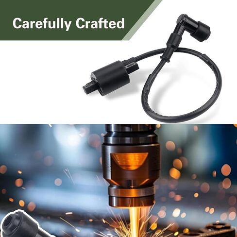 Ignition Coil, High Performance Motorcycle ATV Dirt Bike Ignition Coil, Spark Plug Wire Ignitor Line Kit, Compatible with 50cc-250cc ATV, Dirt Bike, Scooter, Go Kart, Quad (Black) in Kuwait