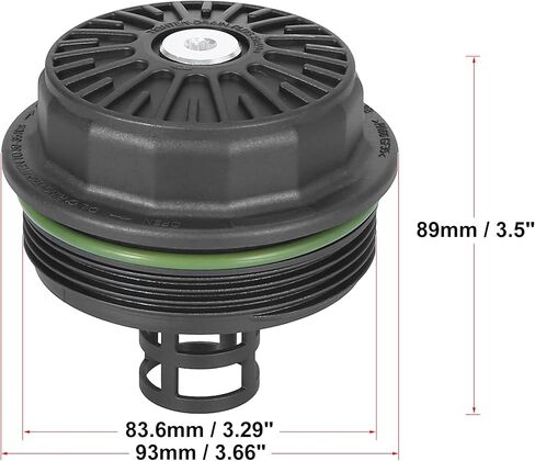X AUTOHAUX Car Oil Filter Cap Assembly Housing for Ford Escape for Mazda 6 CX-7 Tribute for Mercury 1S7G-6A832-BB 1S7G-6A832-BA in Kuwait