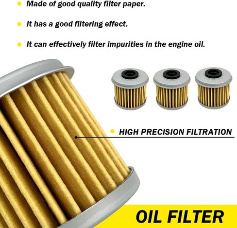5 قطع مجموعة فلتر الزيت متوافقة مع CRF150RB CRF150R CRF250R CRF250X CRF450R CRF450X TRX450R TRX450ER استبدال الجزء # 15414-MEB-670 15412-MEN-671 in Kuwait