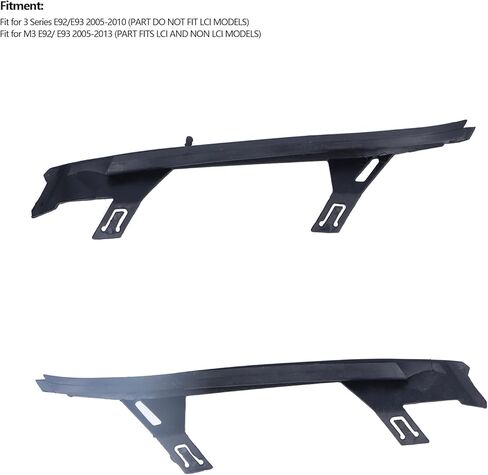 Pair of Upper Headlight Gasket Upper Upper Headlight Gaskets Sealing Strip Left Right 63117174517 Fit for 3 Series E92/E93 2005-2010, M3 E92/ E93 2005-2013 in Kuwait