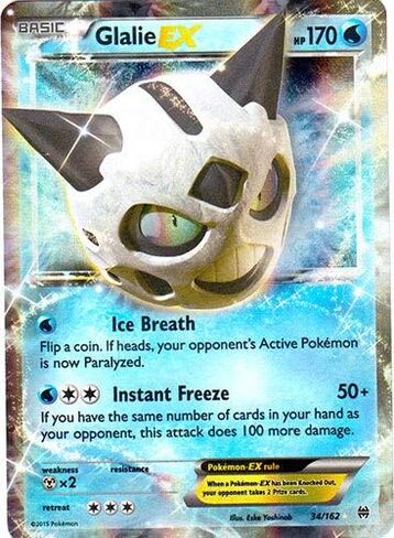 Pokemon - Glalie-EX (34/162) - XY Breakthrough - Holo in Kuwait
