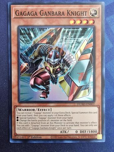 Gagaga Ganbara Knight - DUAD-EN002 - Super Rare - 1st Edition in Saudi Arabia