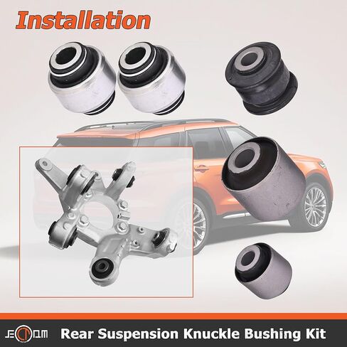 Rear Suspension Knuckle Bushing Kit 10 PCS Compatible With Ford Explorer 2011-2019, Police Interceptor Utility 2013-2019 Replace For DB5Z5B758B DB5Z5B759B BB5Z5B758A BB5Z5B759A in Kuwait