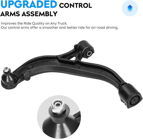 10pcs Front Lower Control Arm w/Ball Joint + Sway Bar + Tie Rod for Town & Country & Dodge Grand Caravan 2001-2004, Voyager 2001-2003, Suspension Kit K620004 K620005 K7258 K7301 EV405 ES3537 in Kuwait