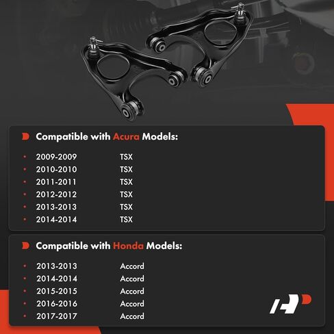 A-Premium 2 x Rear Rearward Upper Control Arms, with Ball Joint & Bushing, Compatible with Honda Accord 2013-2017 & Acura TSX 2009-2014 in Kuwait