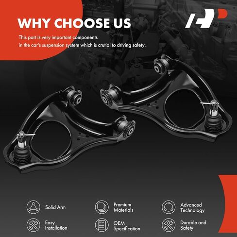 A-Premium 2 x Rear Rearward Upper Control Arms, with Ball Joint & Bushing, Compatible with Honda Accord 2013-2017 & Acura TSX 2009-2014 in Kuwait