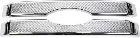 ALMULOO Grill Covers 8Pcs Compatible with 2011-2016 F250 F350 F450 F550 Super Duty Chrome Front Bumper Mesh Grille Covers in Saudi Arabia