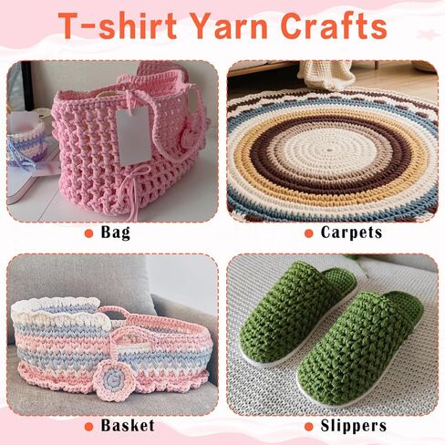 MESTOON 2 Pack Soft T-Shirt Yarn (Total 2000g/590yds), Suitable for Beginners' Crafts and DIY Knitting, Crocheting/Bags, Baskets, Coasters, Polyester Fabric Yarn. (Camel+Coffee) in Saudi Arabia