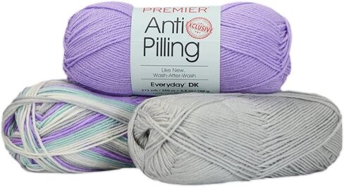 Premier Yarns Anti-Pilling Everyday DK Yarn, Made of Anti-Pilling Acrylic, Ideal Yarn for Crocheting and Knitting, Machine Washable, Lightweight Yarn, Khaki, 3.5 oz, 273 Yards in Kuwait